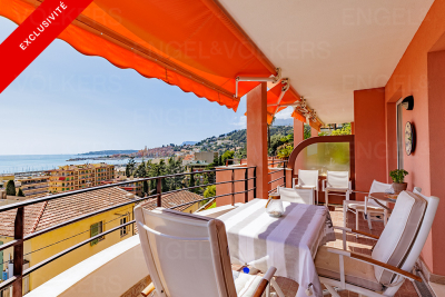Appartement &agrave; vendre jardin vue mer menton 