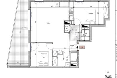 Appartement à vendre à St-Nazaire  - 3 pièces 63 m² 