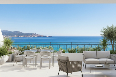 Appartement &agrave; vendre vue mer ou montagne terrasse 