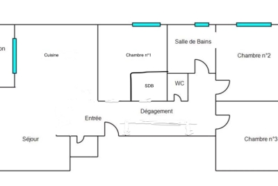 Appartement &agrave; vendre &agrave; NICE  - 4 pi&egrave;ces - 73 m&sup2; 