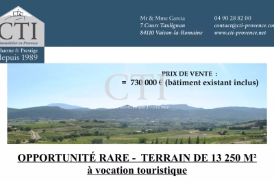 terrain &agrave; vendre avec jardin vaucluse 