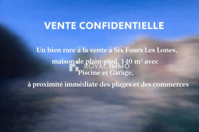 Maison &agrave; vendre &agrave; SIX-FOURS-LES-PLAGES  - 5 pi&egrave;ces - 140 m&sup2; 