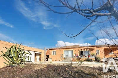 Maison à vendre plain pied et jardin aude