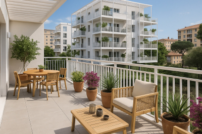 Appartement &agrave; vendre &agrave; MARSEILLE 15EME  - 3 pi&egrave;ces - 65 m&sup2; 