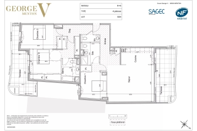 Apartment for sale in MENTON  - 4 rooms - 117 m&sup2; 