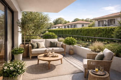 Appartement &agrave; vendre &agrave; AIX-EN-PROVENCE Fenouilleres - 2 pi&egrave;ces - 45 m&sup2; 