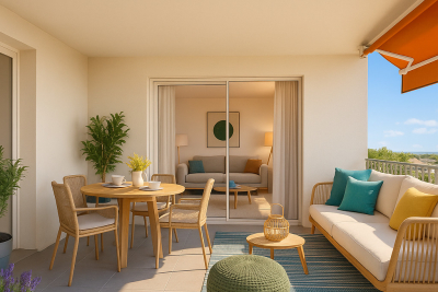 Appartement &agrave; vendre &agrave; VALLAURIS La Maure-Super Cannes - 2 pi&egrave;ces - 45 m&sup2; 