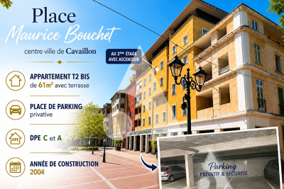 Appartement &agrave; vendre &agrave; CAVAILLON  - 2 pi&egrave;ces - 61 m&sup2; 