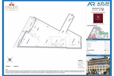 Appartement &agrave; vendre jardin vue mer menton 