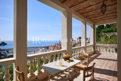 Maison à vendre jardin vue mer menton