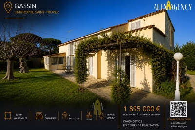 Maison &agrave; vendre &agrave; ST-TROPEZ  - 4 pi&egrave;ces - 150 m&sup2; 
