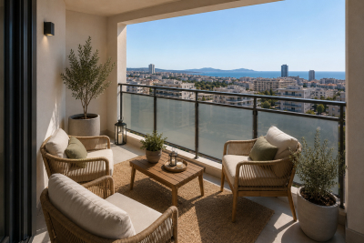 Appartement &agrave; vendre &agrave; MARSEILLE 15EME  - 3 pi&egrave;ces - 60 m&sup2; 