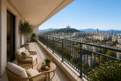 Appartement &agrave; vendre &agrave; MARSEILLE 15EME  - 2 pi&egrave;ces - 45 m&sup2; 