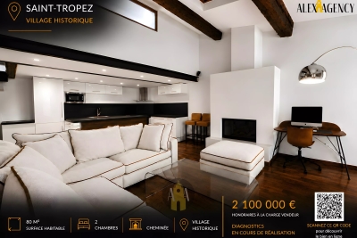 Appartement &agrave; vendre &agrave; ST-TROPEZ  - 3 pi&egrave;ces - 80 m&sup2; 