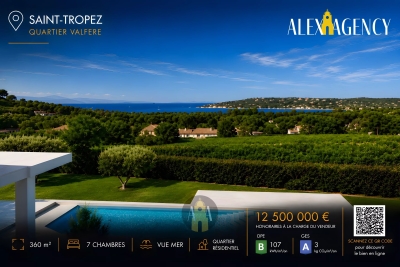 Maison &agrave; vendre &agrave; ST-TROPEZ  - 8 pi&egrave;ces - 360 m&sup2; 