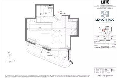 Appartement &agrave; vendre &agrave; ROQUEBRUNE-CAP-MARTIN  - 1 pi&egrave;ces - 30 m&sup2; 