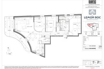 Appartement &agrave; vendre &agrave; Roquebrune-Cap-Martin  - 4 pi&egrave;ces 86 m&sup2; 