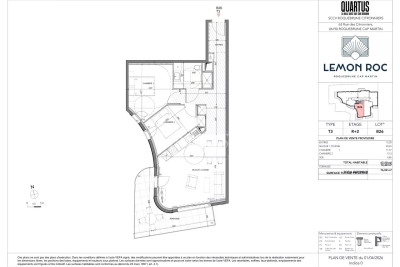 Appartement &agrave; vendre &agrave; ROQUEBRUNE-CAP-MARTIN  - 3 pi&egrave;ces - 62 m&sup2; 