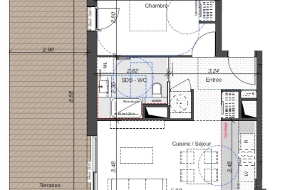Appartement &agrave; vendre terrasse va 
