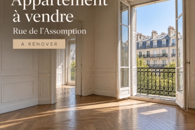 Appartement &agrave; vendre &agrave; Paris 16Eme  - 2 pi&egrave;ces 58 m&sup2; 