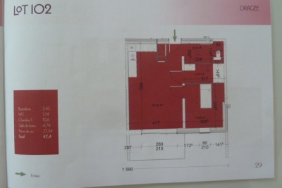 Appartement &agrave; vendre &agrave; SILLINGY  - 2 pi&egrave;ces - 47 m&sup2; 