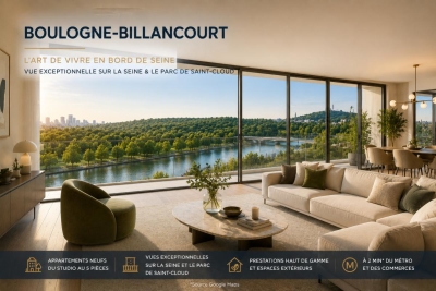 Appartement &agrave; vendre &agrave; BOULOGNE BILLANCOURT  - 3 pi&egrave;ces - 65 m&sup2; 
