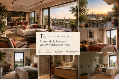 Appartement &agrave; vendre &agrave; BORDEAUX  - 4 pi&egrave;ces - 90 m&sup2; 