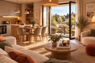 Appartement &agrave; vendre &agrave; BENERVILLE SUR MER  - 3 pi&egrave;ces - 62 m&sup2; 