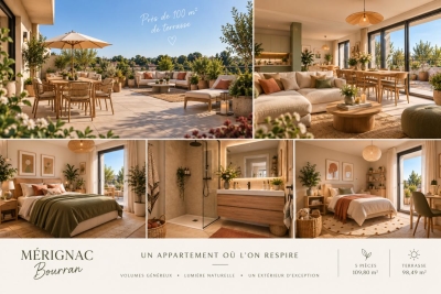 Appartement &agrave; vendre &agrave; MÉRIGNAC Nord - 5 pi&egrave;ces - 110 m&sup2; 