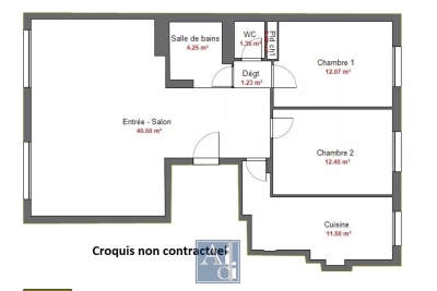 Appartement &agrave; vendre &agrave; Paris 16Eme  - 4 pi&egrave;ces 83 m&sup2; 